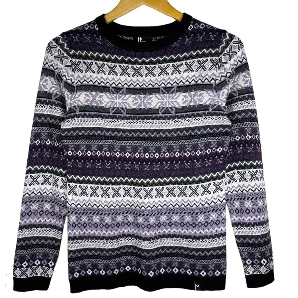 Neve Designs Zoe Crewneck Apres Ski Nordic Sweater S